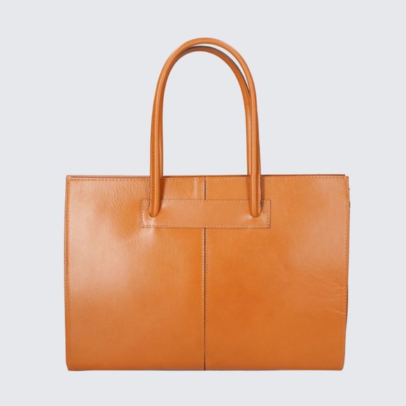 Italian Artisan Womens Luxury Tote Handbag In Genuine Cowhide Leather Made In It - Picture 5 of 16